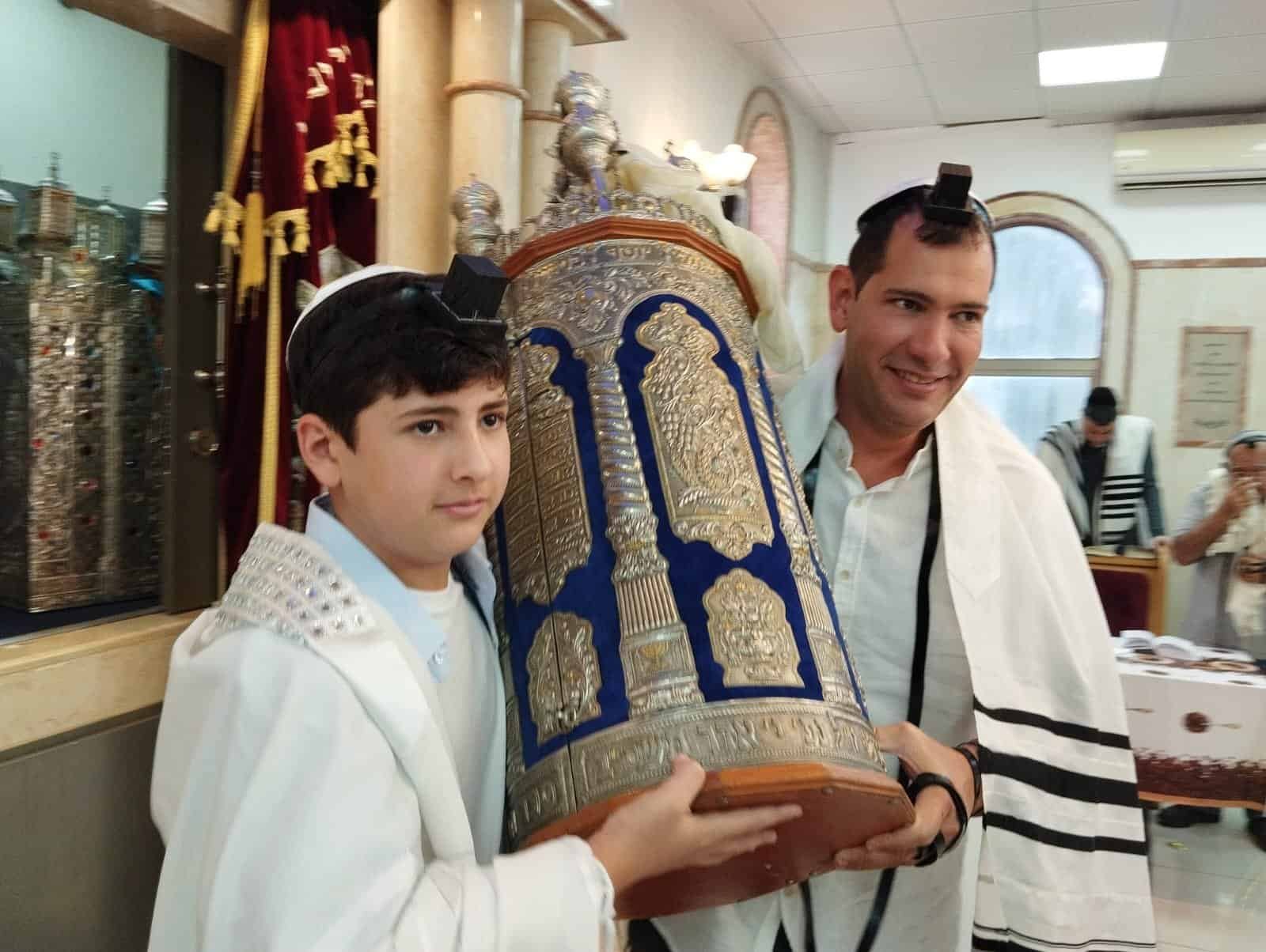 bar mitzvah at the synagogue